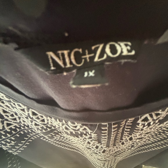 Havana Nights tunic dress black and white with pockets. - Picture 2 of 7